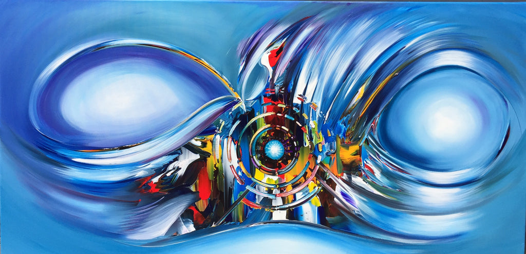 Abstract Blue